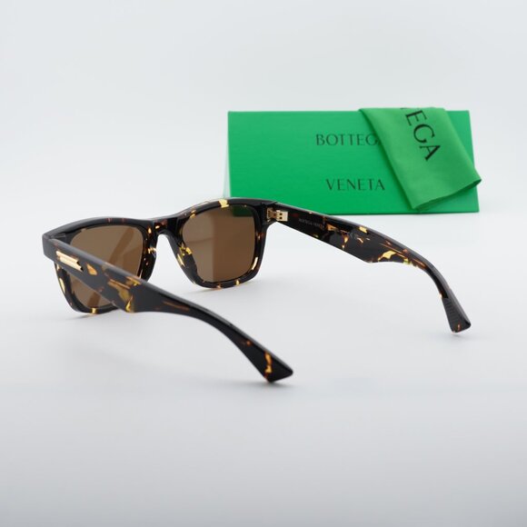 Bottega Veneta BV1120S 002 Square Sunglasses - Havana/Brown main image 10